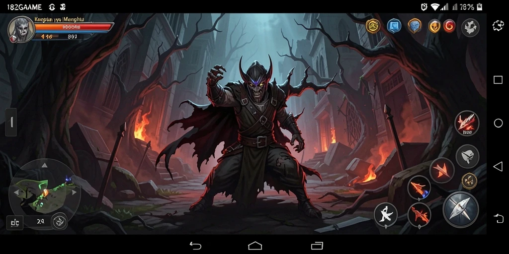 Screenshot utama menampilkan suasana menyeramkan dalam gameplay 182GAME.