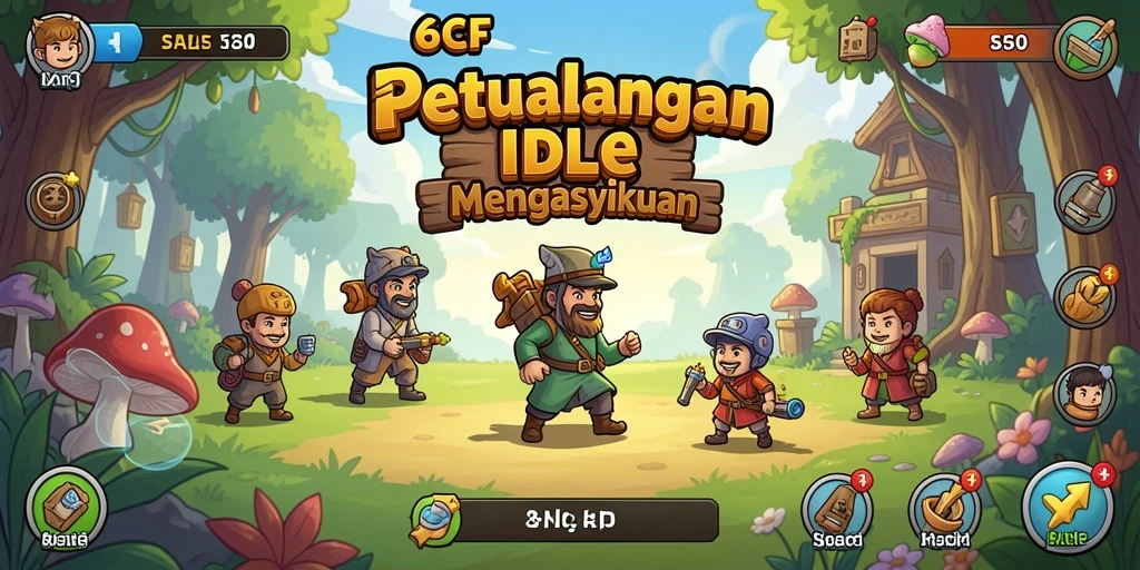 Screenshot 6CF menampilkan aksi menegangkan dalam gameplay Idle.