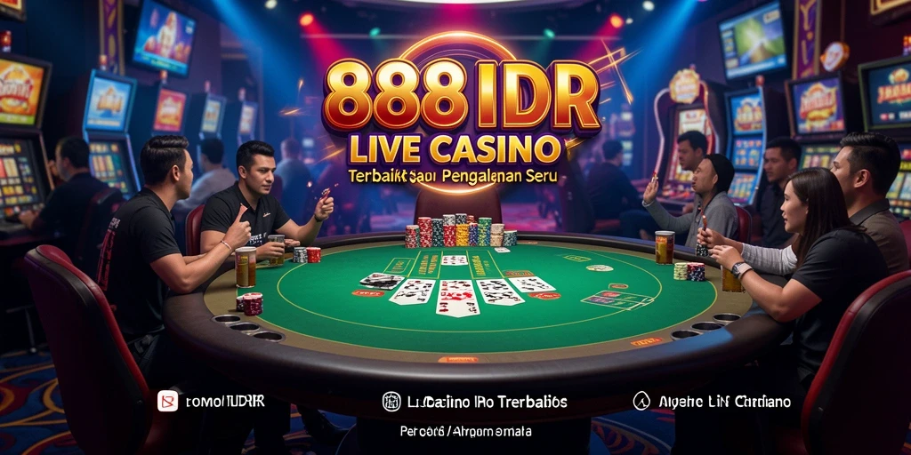 Tampilan gameplay 888IDR menampilkan dealer langsung yang profesional.