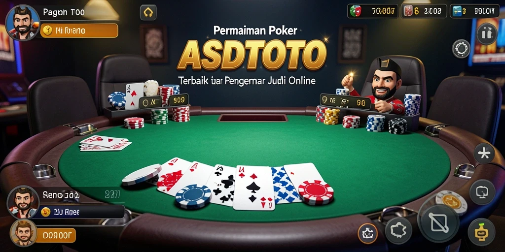 Tampilan gameplay ASDTOTO yang seru saat bermain poker.