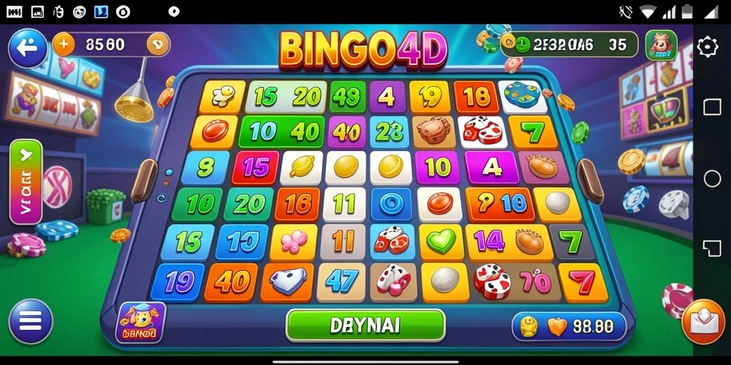 Tampilan gameplay BINGO4D yang strategis dan interaktif.