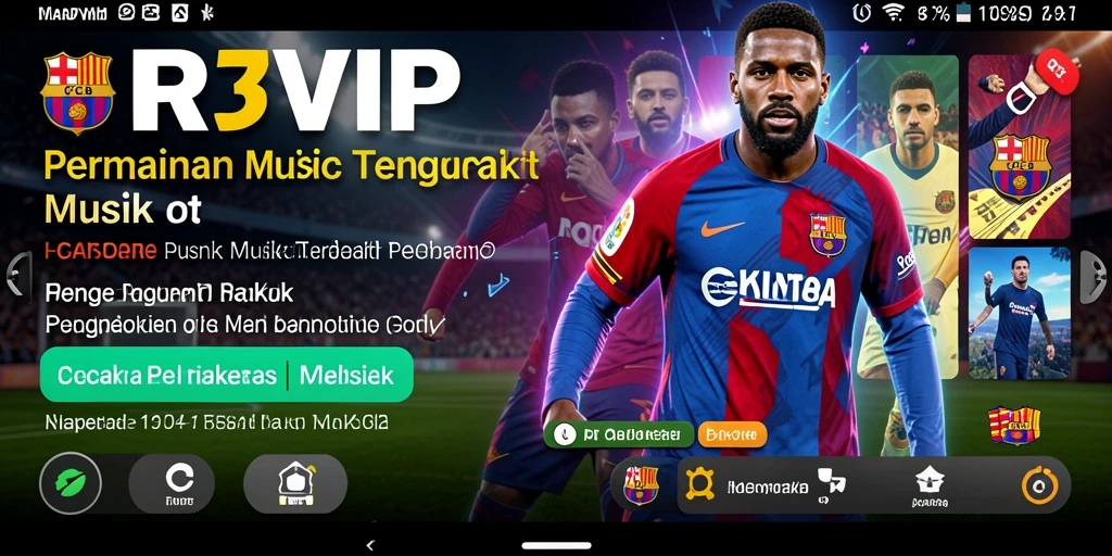 Tampilan gameplay CR7VIP yang menarik dengan latar belakang musik.