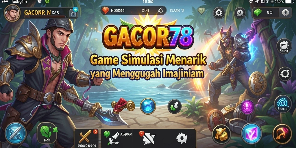 Gameplay GACOR78 yang menampilkan kehidupan virtual yang dinamis.
