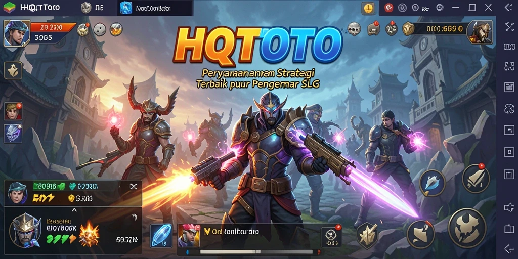 Tangkapan layar gameplay HQTOTO menampilkan aksi strategi yang mendebarkan.