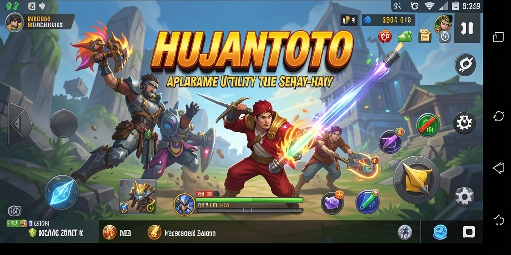 Tampilan antarmuka HUJANTOTO yang sederhana dan fungsional.
