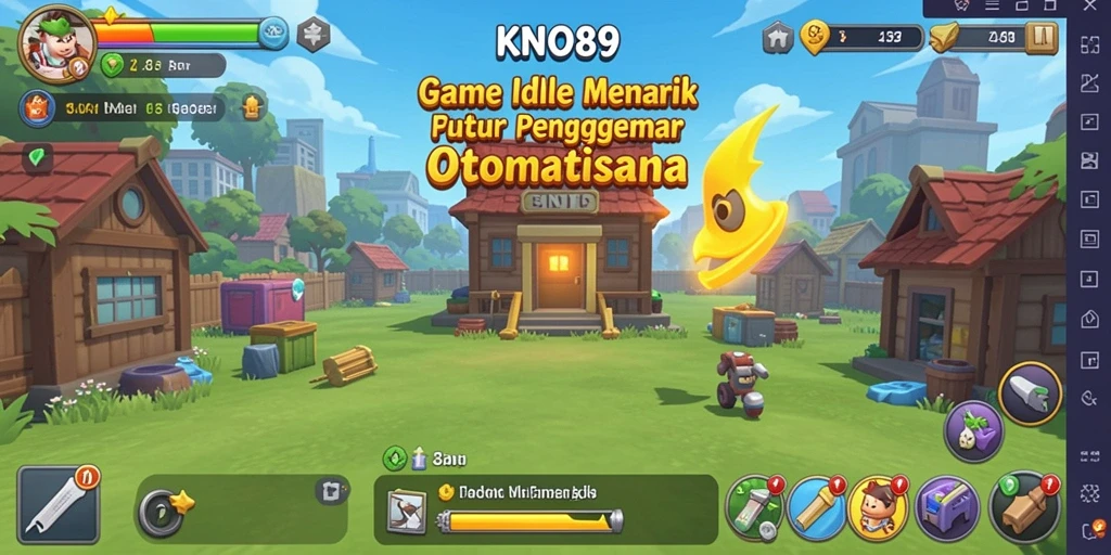 Screenshot KNO89 menampilkan gameplay Idle yang menarik dan menawan.