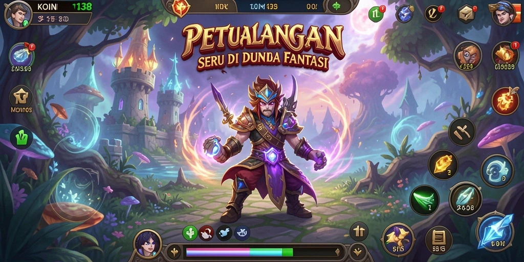 Tampilan gameplay seru KOIN138 di dunia petualangan.