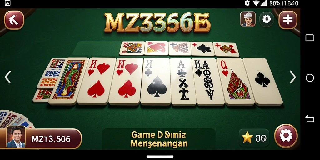 Tampilan gameplay seru dan interaktif di MZ356.