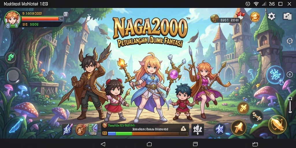 Tampilan gameplay seru dan karakter Anime yang dinamis.