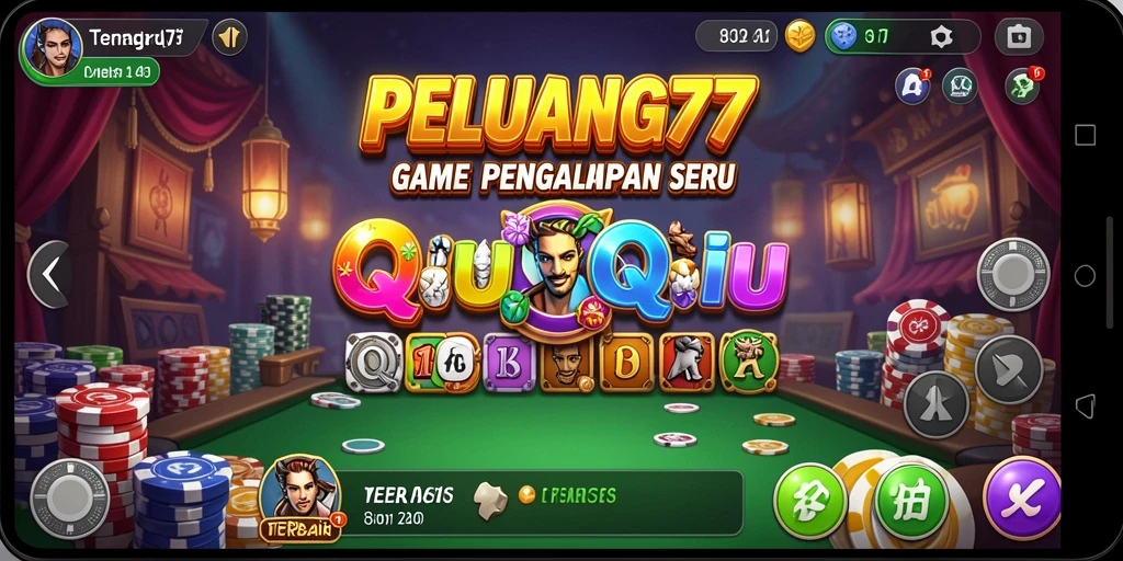 Gameplay seru PELUANG77 dengan suasana QiuQiu yang memikat.