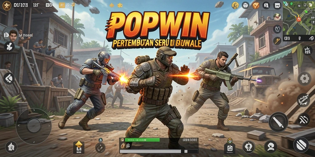 Gameplay seru dengan pertarungan mendebarkan di POPWIN.