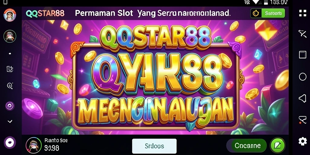 Tampilan gameplay Slot yang menegangkan di QQSTAR88.